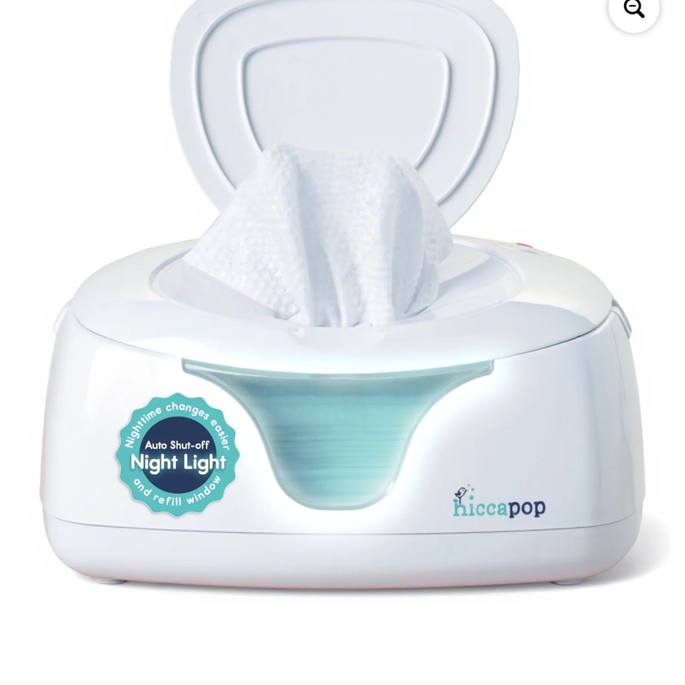 hiccapop White Night-Light Wipe Warmer for Kids